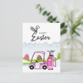 ゴルファー用ゴルフイースターデザイン シーズンポストカード (スタンド正面)