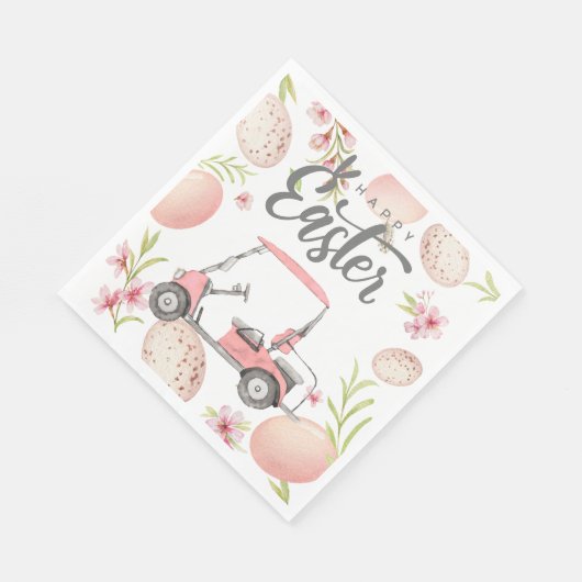 ゴルファー用ゴルフイースター水カラー春 スタンダードランチョンナプキン (角)