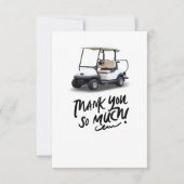 ゴルファー用ゴルフカートサンキューカード サンキューカード (正面)