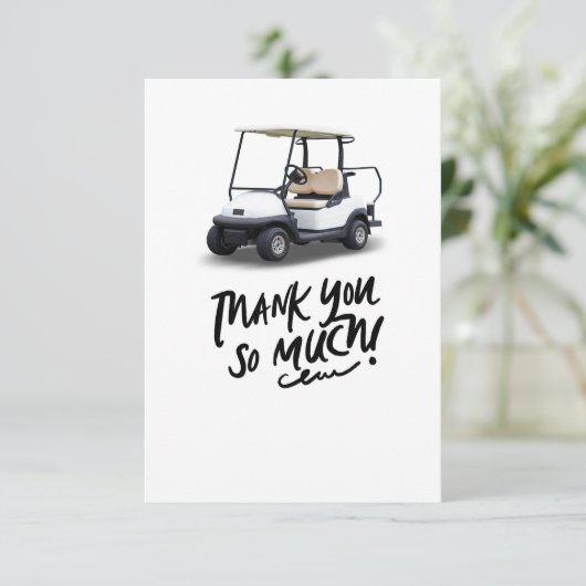 ゴルファー用ゴルフカートサンキューカード サンキューカード (スタンド正面)