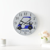 ゴルファー用ゴルフカート ラージ壁時計 (ホーム)