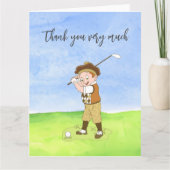 ゴルファー用ゴルフサンキューカード サンキューカード (正面)