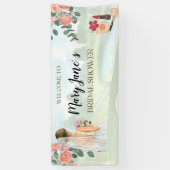 ゴルファー用ゴルフブライダルシャワー 横断幕 (縦)