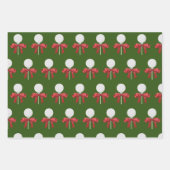 ゴルファー用ゴルフボールカートアイロン ラッピングペーパーシート (正面)