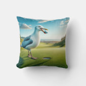 ゴルファー用ゴルフボール付きカモメ クッション (正面)