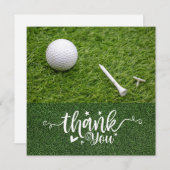 ゴルファー用ゴルフボール付きゴルフサンキューカード サンキューカード (正面/裏面)