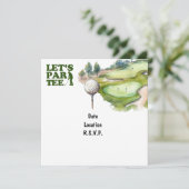 ゴルファー用ゴルフレッツパーティーパーティー 招待状 (スタンド正面)