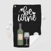 ゴルファー用ゴルフ及びワインおもしろいことわざ引用文 ゴルフタオル (インサイチュ)