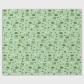 ゴルファー用ゴルフ第60誕生日 ラッピングペーパー (フラット)