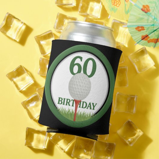 ゴルファー用ゴルフ第60誕生日 缶クーラー (インサイチュ 夏)