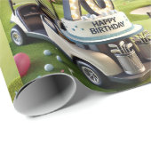 ゴルファー用ゴルフ第70誕生日 ラッピングペーパー (ロールコーナー)