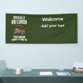 ゴルファー用ゴルフ退職車 横断幕 (トレードショー)