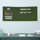 ゴルファー用ゴルフ退職車 横断幕 (トレードショー)