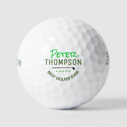 ゴルファー用名前をカスタムするゴルフボール最高のを作成する ゴルフボール (正面)