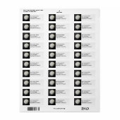 ゴルファー用差出人住所ラベルゴルフボールデザイン ラベル (フルシート)