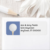 ゴルファー用差出人住所ラベルゴルフボールデザイン ラベル (インサイチュ)