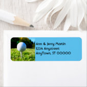 ゴルファー用差出人住所ラベルゴルフボールデザイン ラベル (インサイチュ)