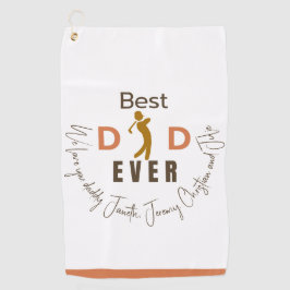 ゴルファー私たちは愛してあなた最高ののパパパパの日 ゴルフタオル