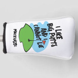 ゴルファー私は大きなパットが好きで嘘をつけない ゴルフヘッドカバー