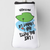 ゴルファー私は大きなパットが好きで嘘をつけない ゴルフヘッドカバー (回転90)