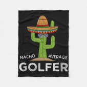 ゴルファー笑わされるおもしろいゴルフおもしろいジョークゴルフ愛 フリースブランケット (正面)