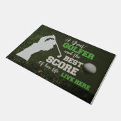 ゴルファー素晴らしと彼の最高の人生のスコア ドアマット (アングル)