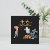 ゴルファー葉書のゴルフハロウィンデー カード (スタンド正面)