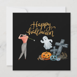 ゴルファー葉書のゴルフハロウィンデー カード
