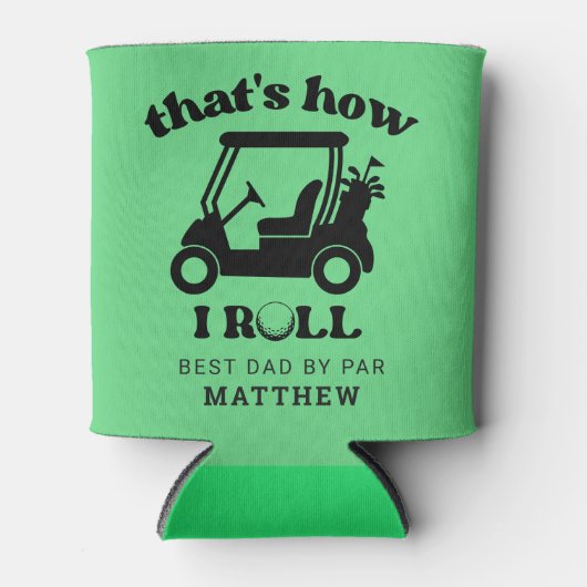 ゴルファー転がのパパ父の日は、そのようにすクールる 缶クーラー (正面)