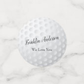 ゴルファー退職したカップル母パパ2画像テンプレート コンフェッティ (スモール正面)