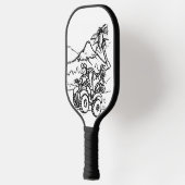 ゴルファー遊の四輪車を使ったゴルフ ピックルボールラケット (左)