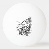 ゴルファー遊の四輪車を使ったゴルフ 卓球ボール (正面)