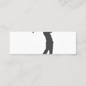 ゴルファー選手のシルエット スキニー名刺 (裏面)