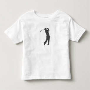 ゴルファー選手のシルエット トドラーTシャツ