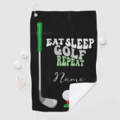 ゴルファー食べのゴルフスリープゴルフリピート ゴルフタオル (インサイチュ)