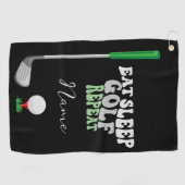 ゴルファー食べのゴルフスリープゴルフリピート ゴルフタオル (横)