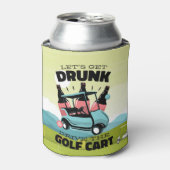 ゴルファー飲用ゴルフカート付きゴルフカート 缶クーラー (缶正面)