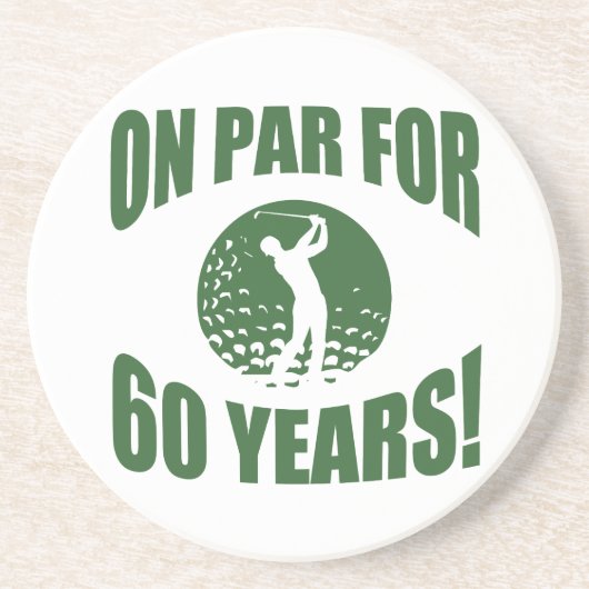 ゴルファー60誕生日 コースター (正面)