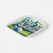 ゴルファー60誕生日 ペーパープレート (傾斜あり)