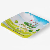 ゴルファー75番目の誕生日オンゴルフコース ペーパープレート (傾斜あり)