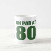 ゴルファー80誕生日 コーヒーマグカップ (中央)