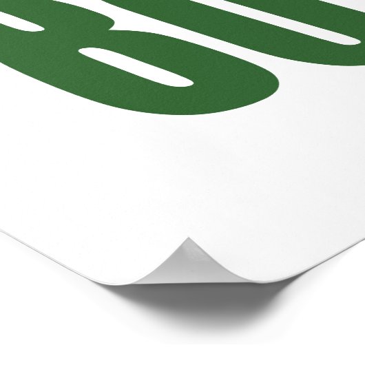 ゴルファー80誕生日 ポスター (角)