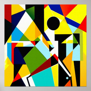 ゴルファー – キャンバスアートプリント ポスター