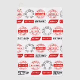 ゴルファー・ギフト！おもしろいリタイアゴルフタオル ゴルフタオル