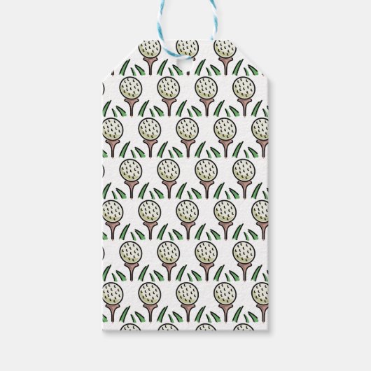 ゴルファー ギフト 超特大 ゴルフボール ゴールド ティー ギフトタグ (正面)