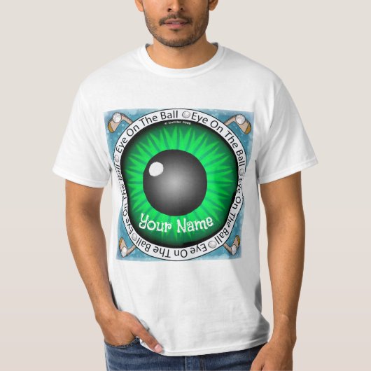 ゴルファー+グリーン+アイ・オン・ボール Tシャツ (正面)