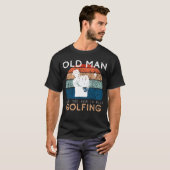 ゴルファー・グル:この老人を緑のエースにしよう! Tシャツ (正面フル)