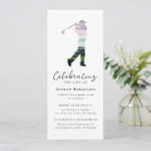 ゴルファー ゴルフコース 葬儀 デジタル招待状 招待状 (スタンド正面)