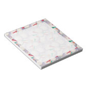 ゴルファー;ゴルフボール&ティーのパターン ノートパッド (アングル)