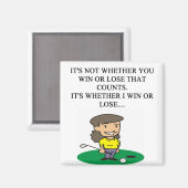 ゴルファー・ゴルフ・ジョークのギフトtシャツ マグネット (正面/裏面)